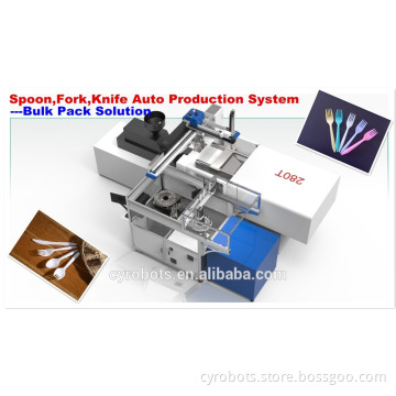 single arm take out robot arm Plastic spoon injection molding machine 600T Servo motor or standard type